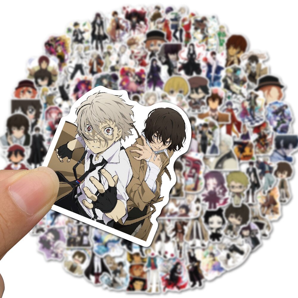 Anime Stickers Bungou Stray Dogs 10/20/50/100Pcs
