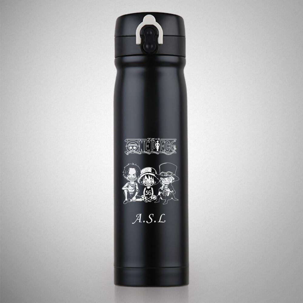 Anime ONE PIECE Monkey D. Luffy Roronoa Zoro Water Bottle