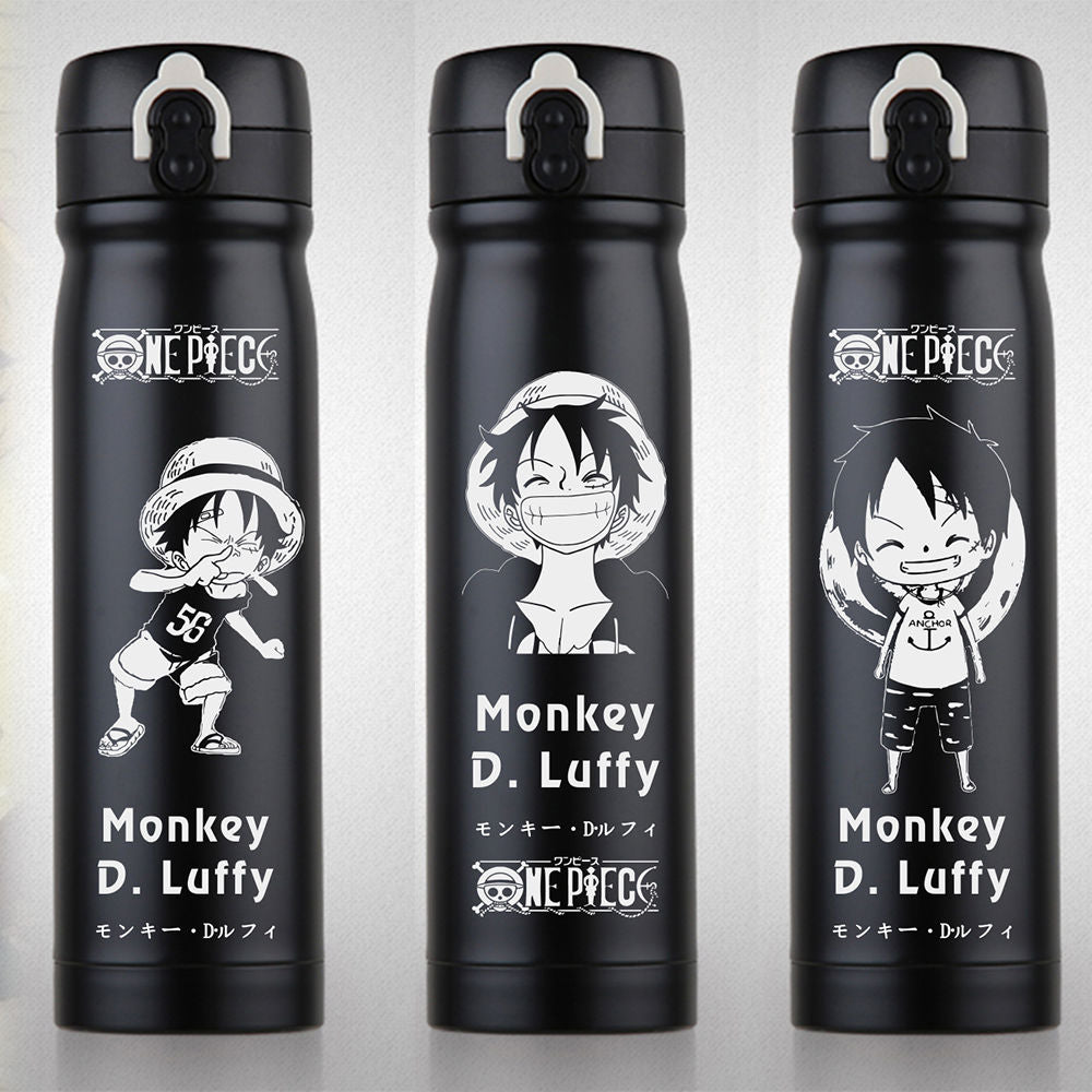 Anime ONE PIECE Monkey D. Luffy Roronoa Zoro Water Bottle