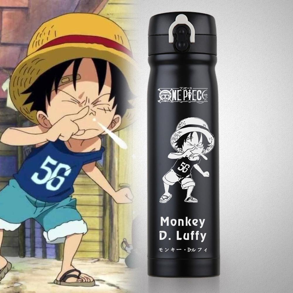 Anime ONE PIECE Monkey D. Luffy Roronoa Zoro Water Bottle