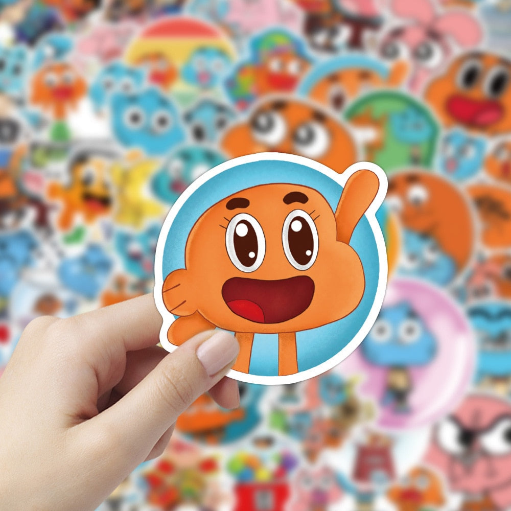 The Amazing World of Gumball Stickers 10/30/50/100 Stickers