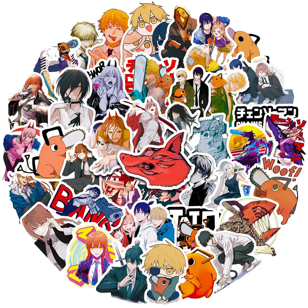 Anime Chainsaw Man Stickers