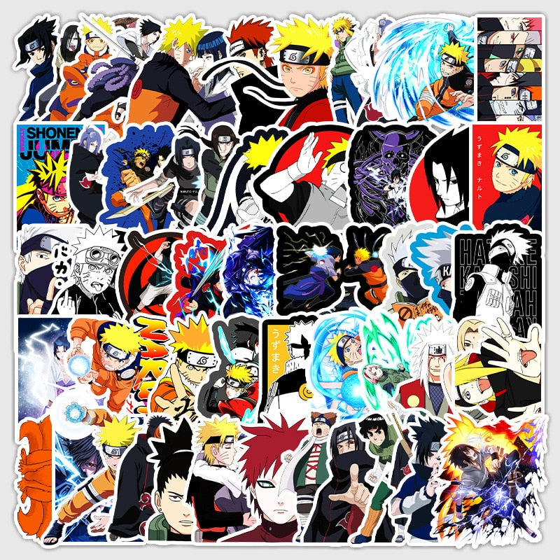 Anime Naruto Collection Various Stickers 50pcs