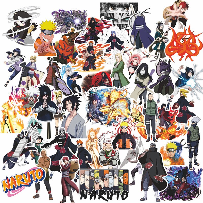 Anime Naruto Collection Various Stickers 50pcs