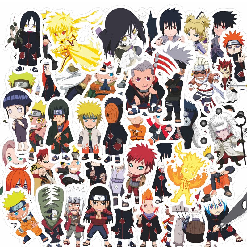 Anime Naruto Collection Various Stickers 50pcs