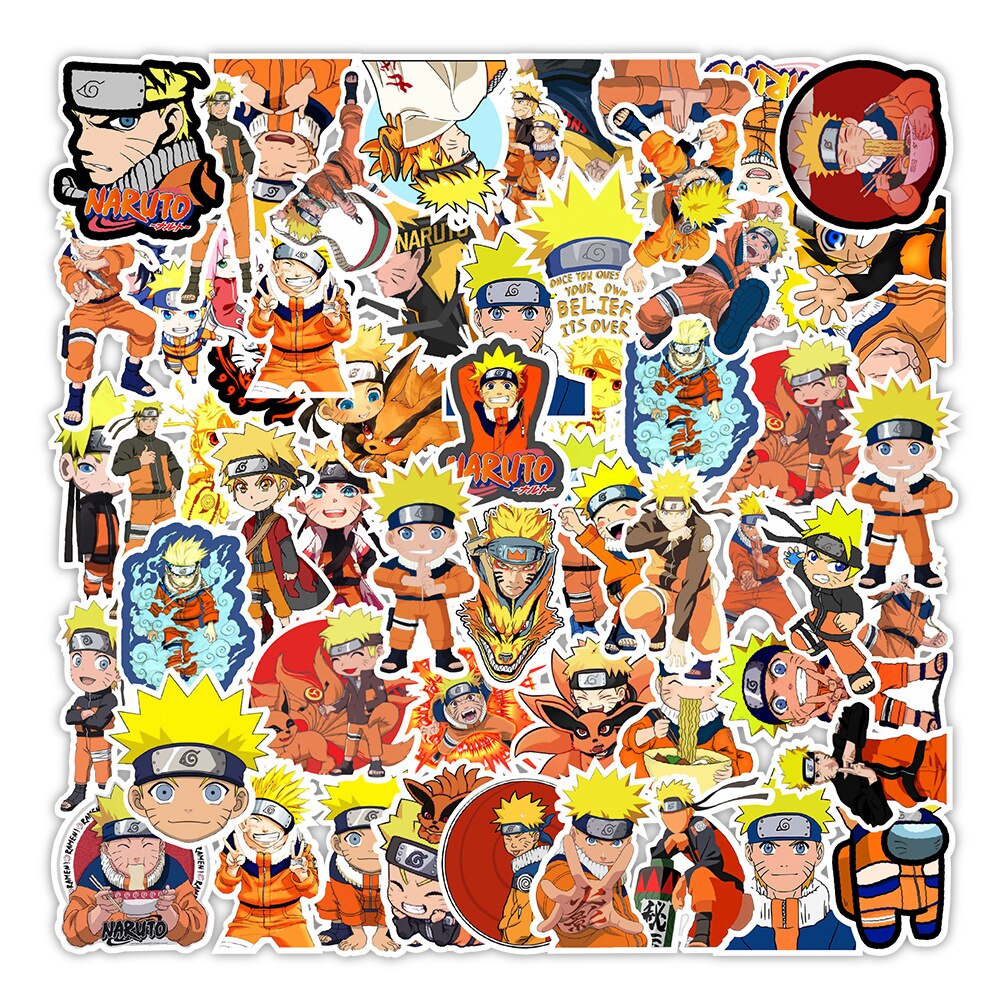 Anime Naruto Collection Various Stickers 50pcs