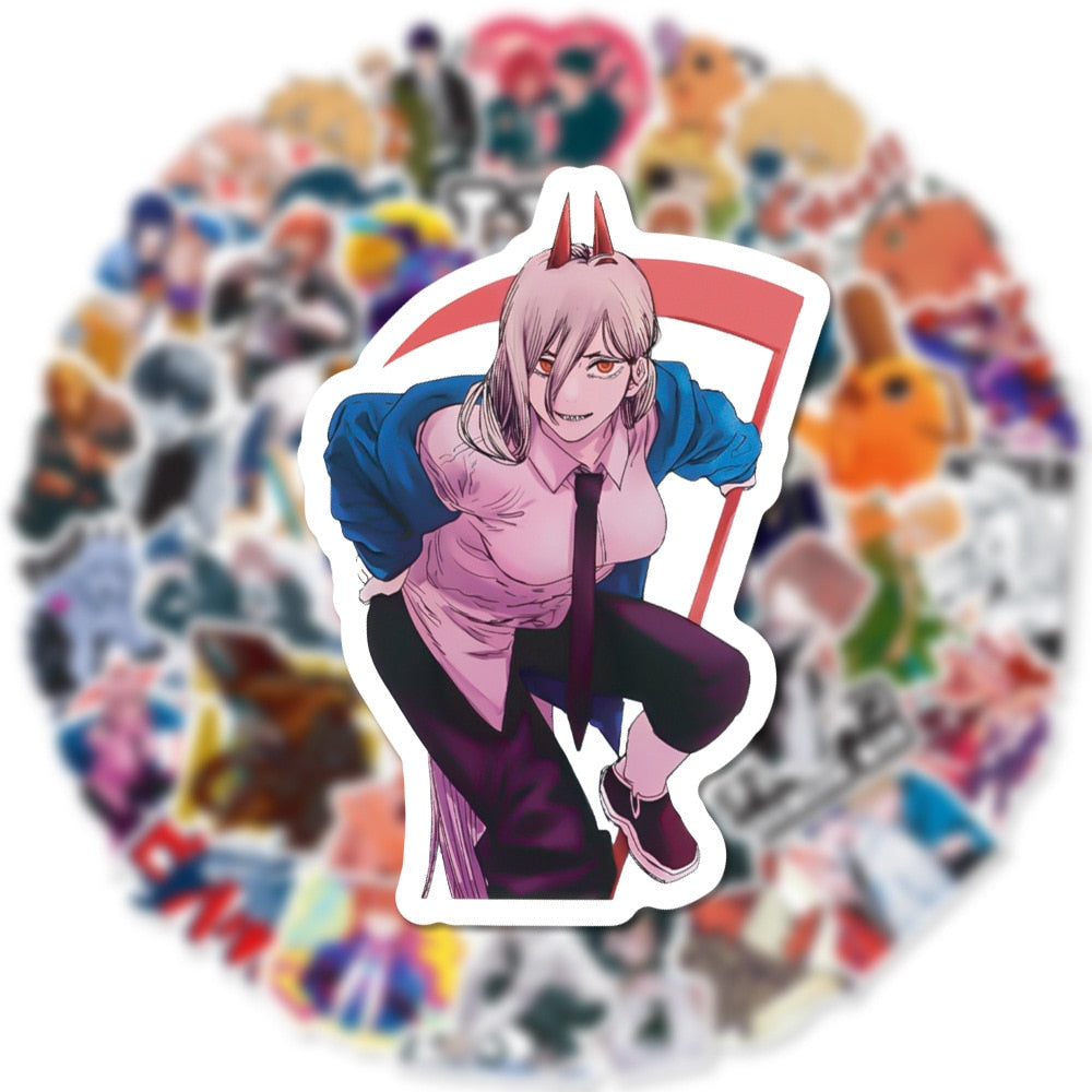 Anime Chainsaw Man Stickers