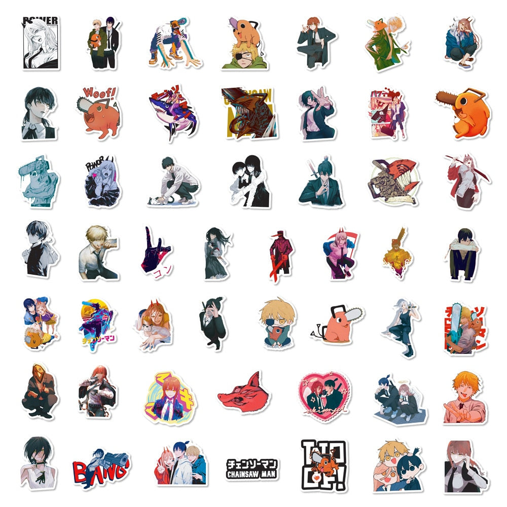 Anime Chainsaw Man Stickers