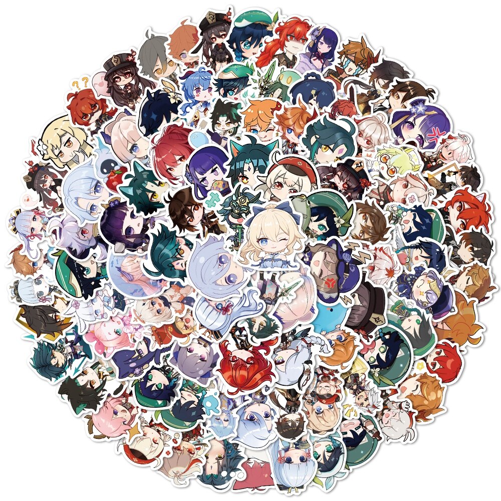 Genshin Impact Stickers 500 Sticker Roll
