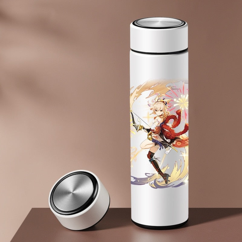 Anime Genshin Impact Vacuum Cup Thermos Smart Water Bottle