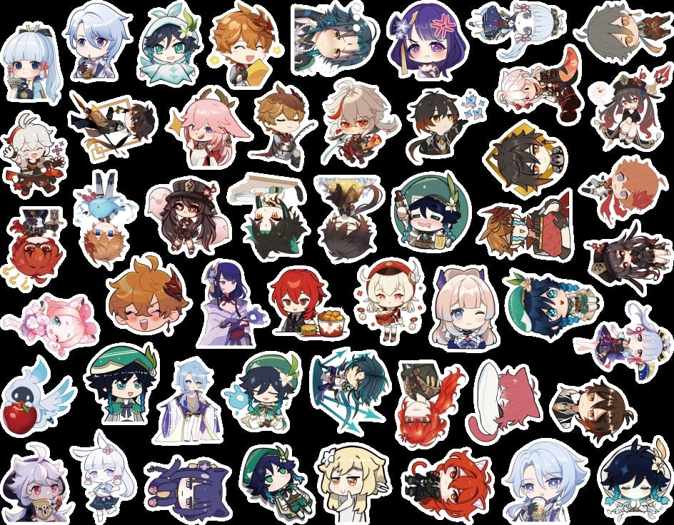 Anime Game Genshin Impact Stickers