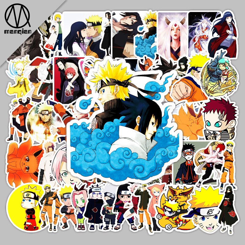 Anime Naruto Collection Various Stickers 50pcs