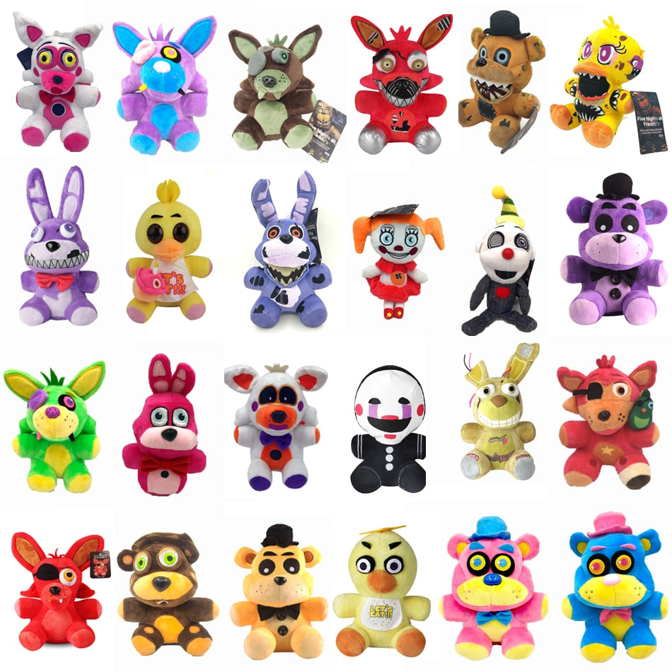 FNAF Stuffed Plush Freddy Fazbear Foxy Rabbit Bonnie Chica
