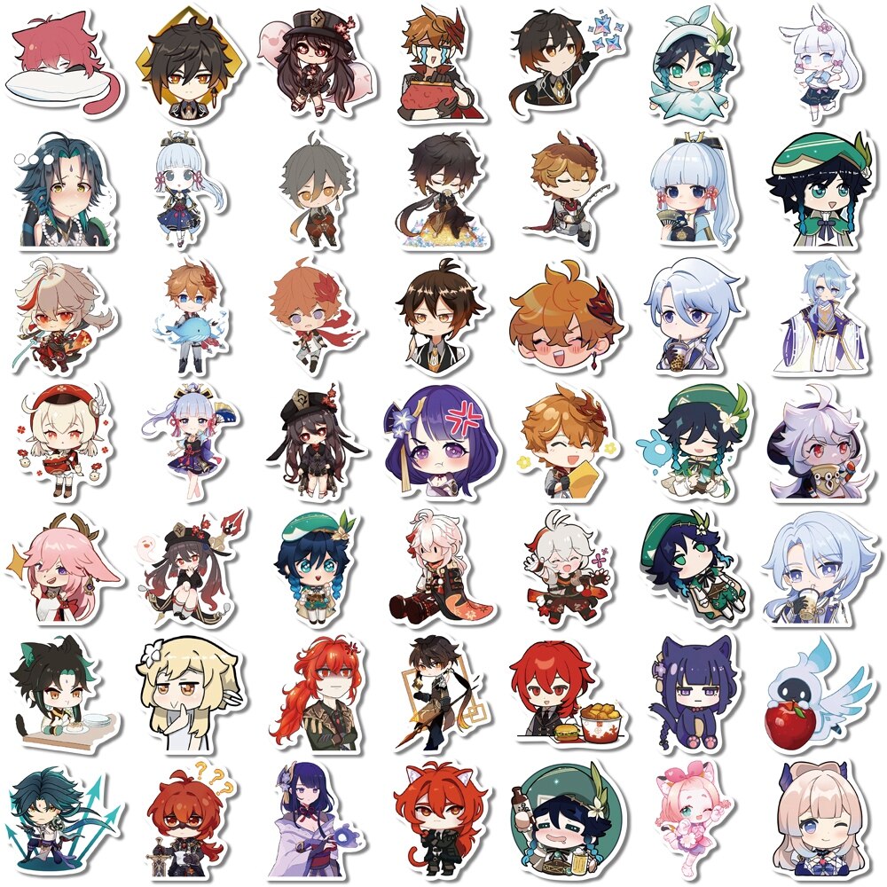 Genshin Impact Stickers 500 Sticker Roll
