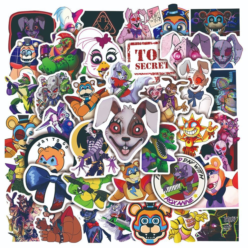 Fnaf Security Breach Stickers 10/30/50 Pieces