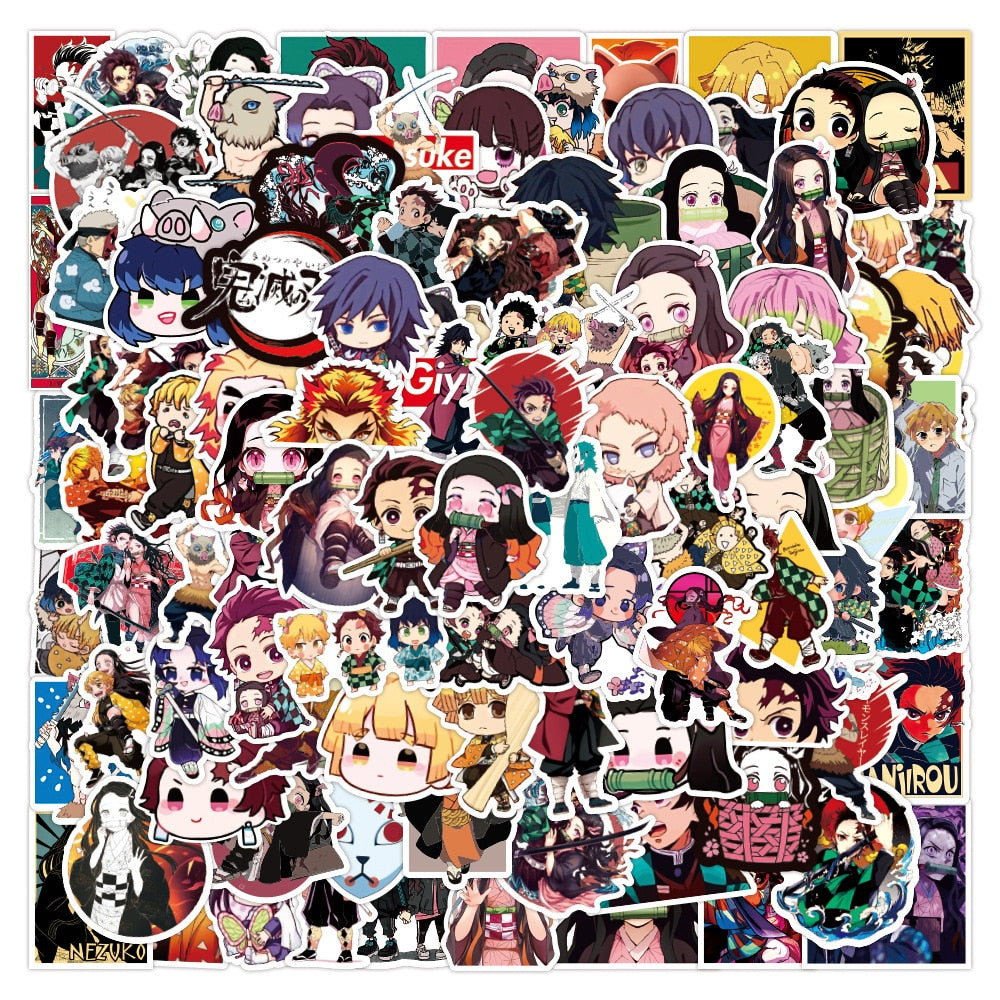 Cool Anime Demon Slayer Stickers 300pcs
