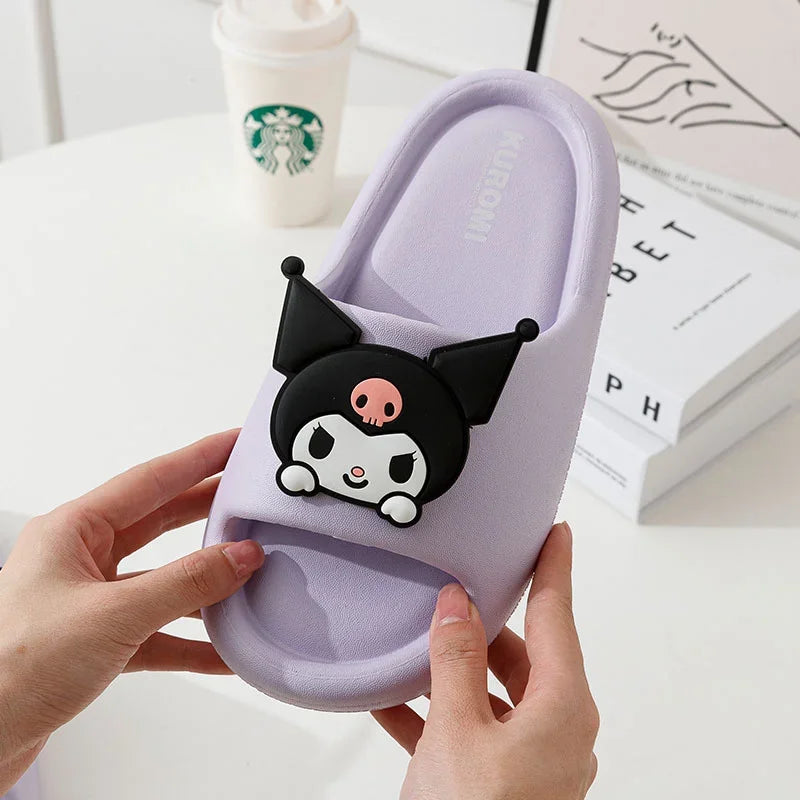 Cute Slides featuring Kuromi, My Melody Cinnamoroll Non-slip Outdoor Beach Shoes