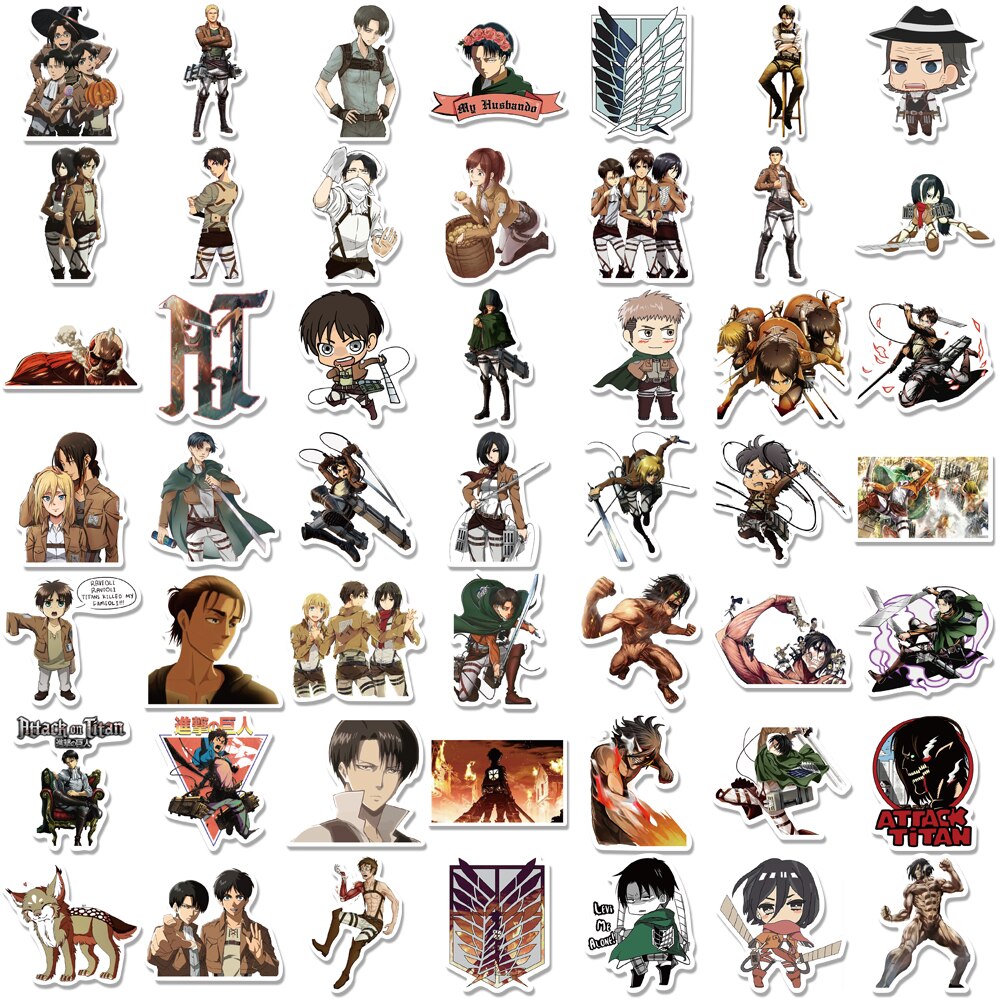 Attack On Titan Anime Stickers