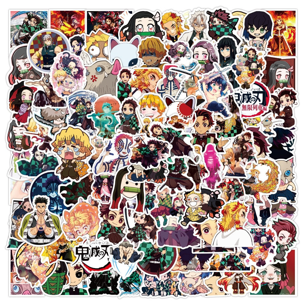 Cool Anime Demon Slayer Stickers 300pcs