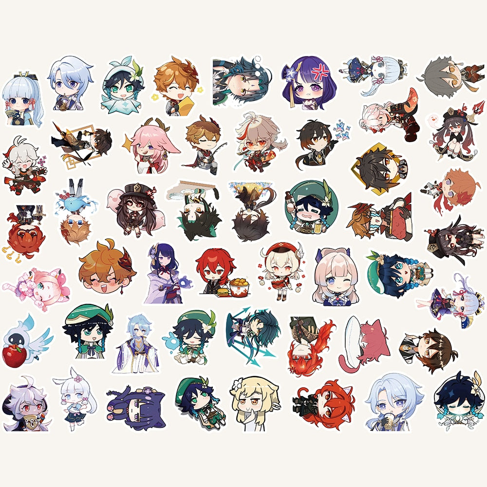 Anime Game Genshin Impact Stickers