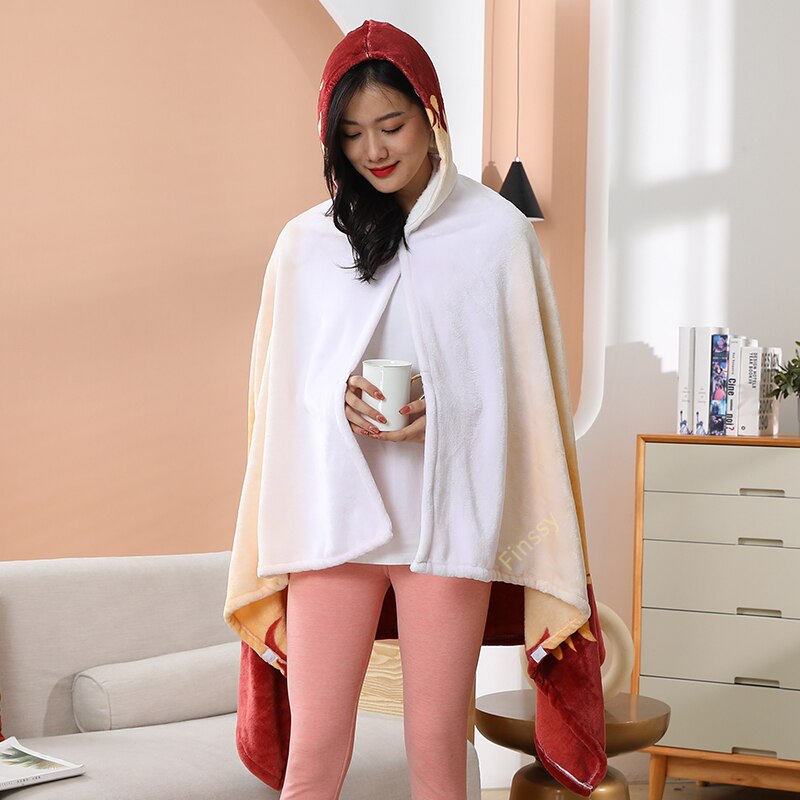 Anime Demon Slayer Adult Hooded Blanket