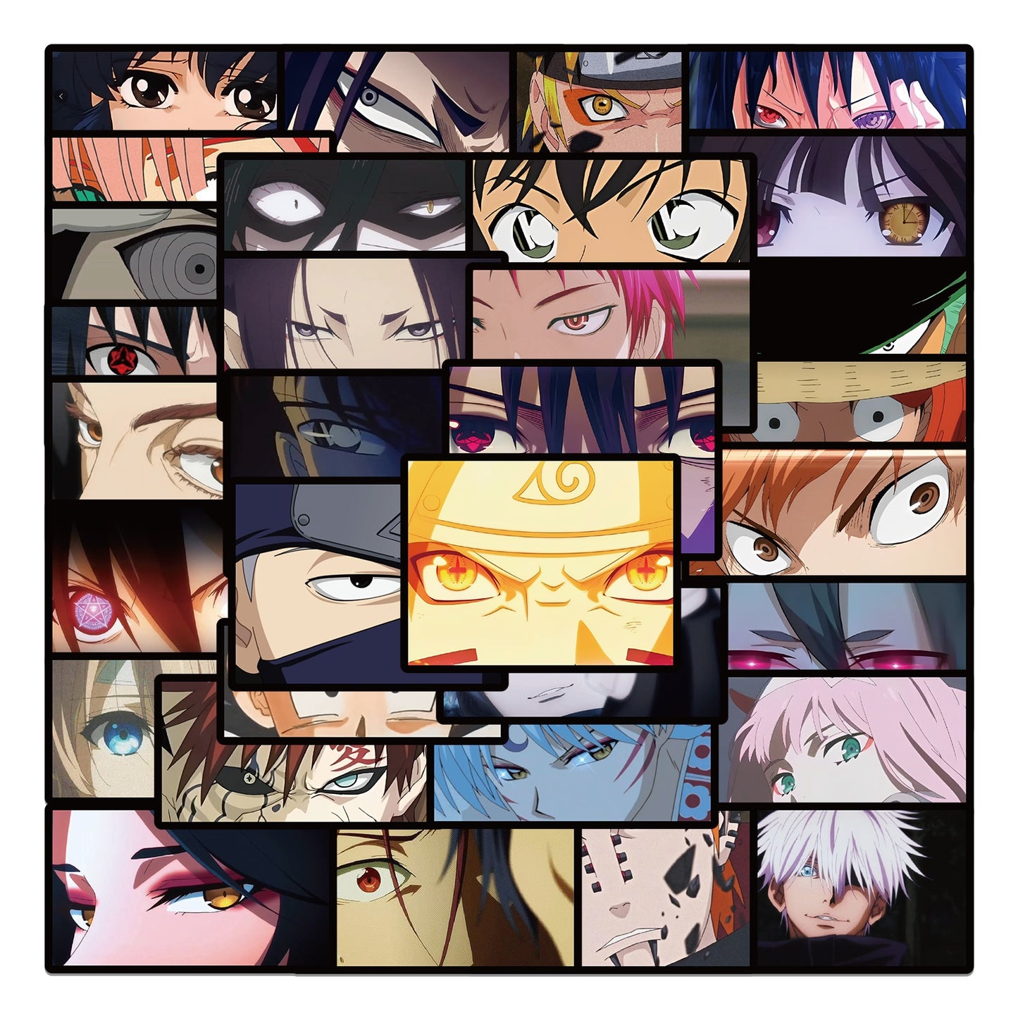 Anime Character Naruto Eyes Graffiti Stickers