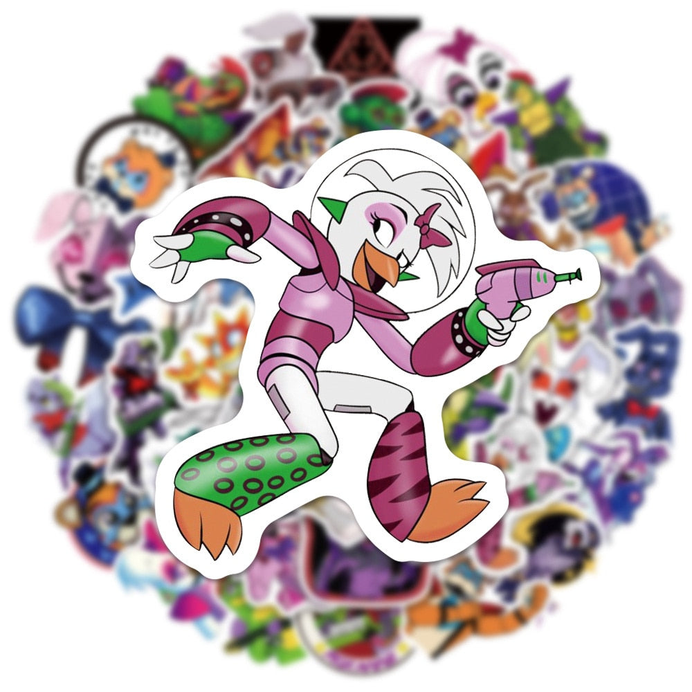Fnaf Security Breach Stickers 10/30/50 Pieces