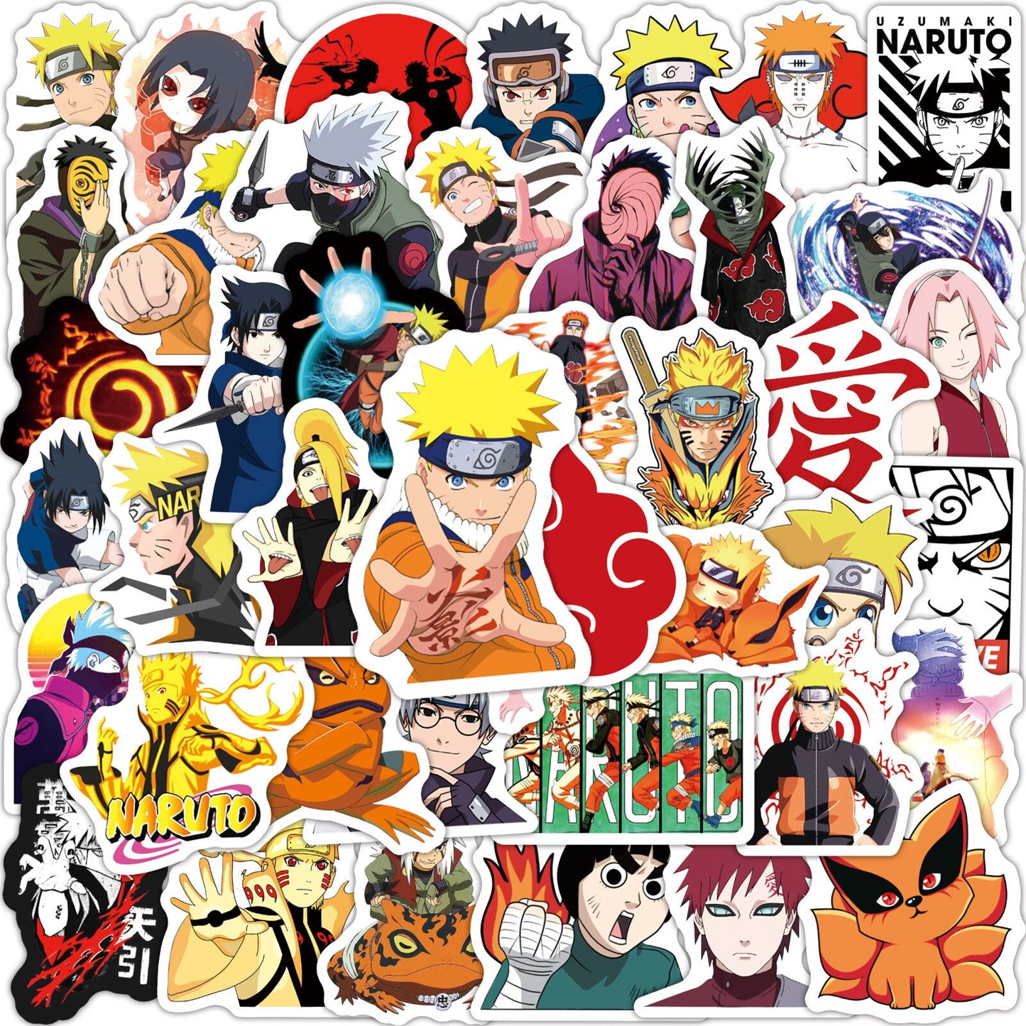 Anime Naruto Collection Various Stickers 50pcs