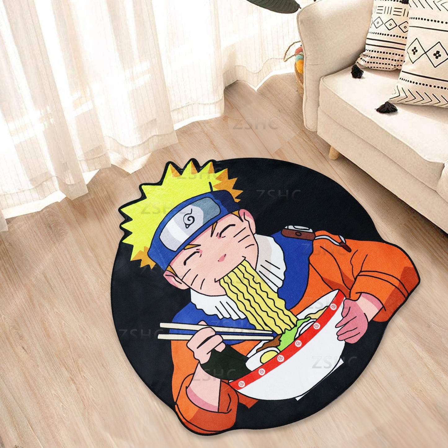 Anime Naruto Cut Out Unique Rug