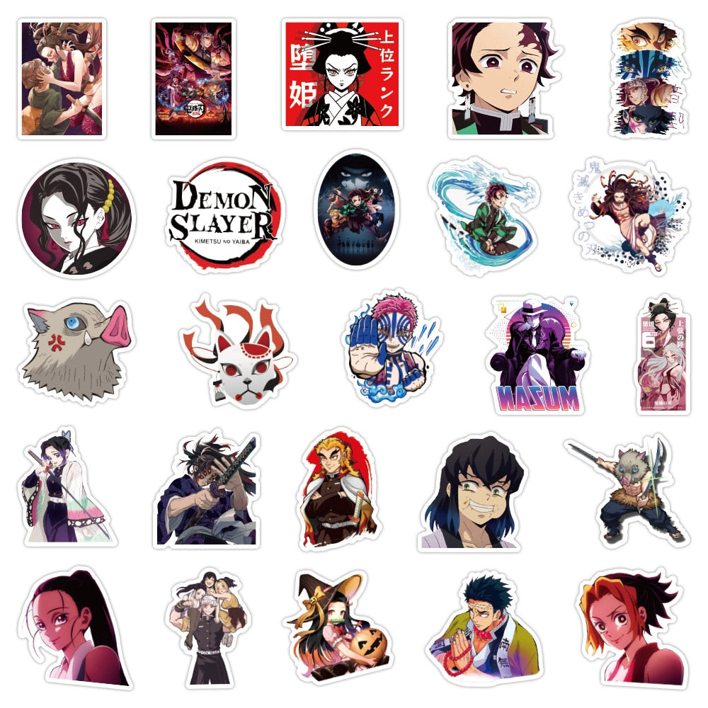 Cool Anime Demon Slayer Stickers 300pcs