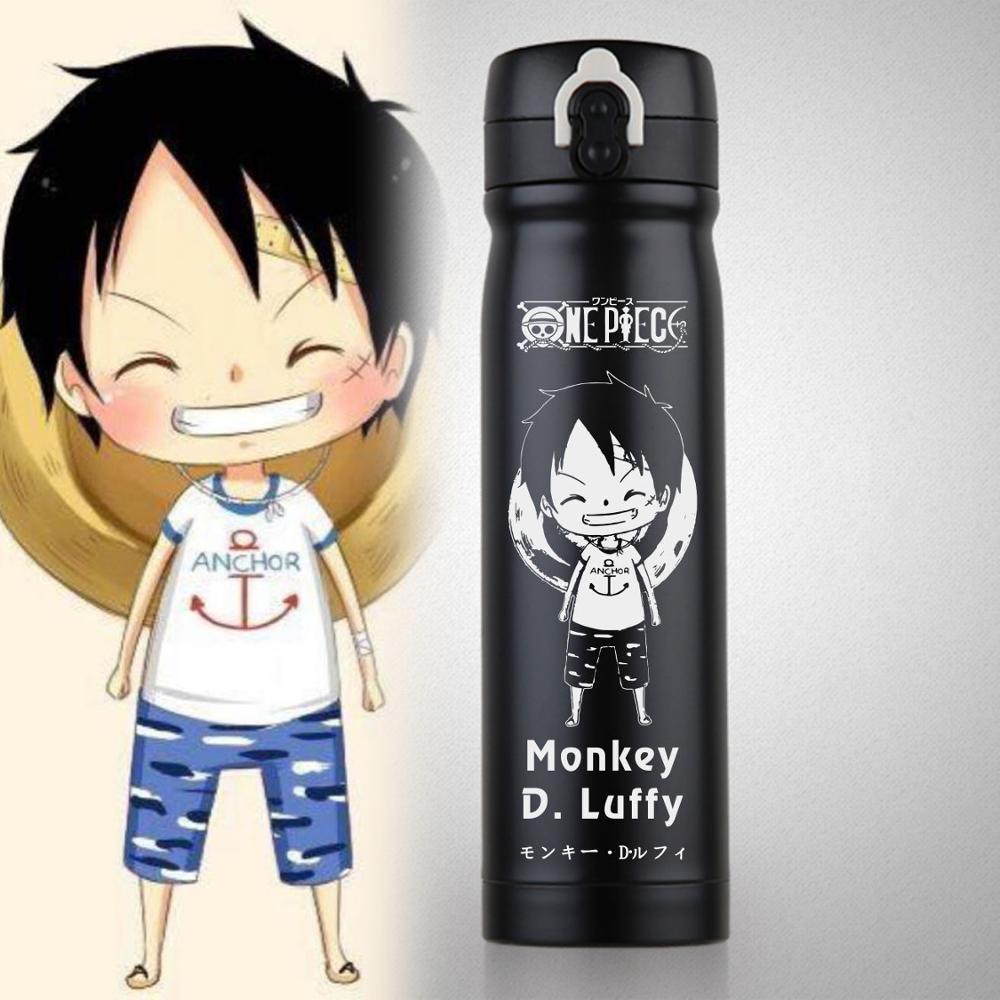 Anime ONE PIECE Monkey D. Luffy Roronoa Zoro Water Bottle