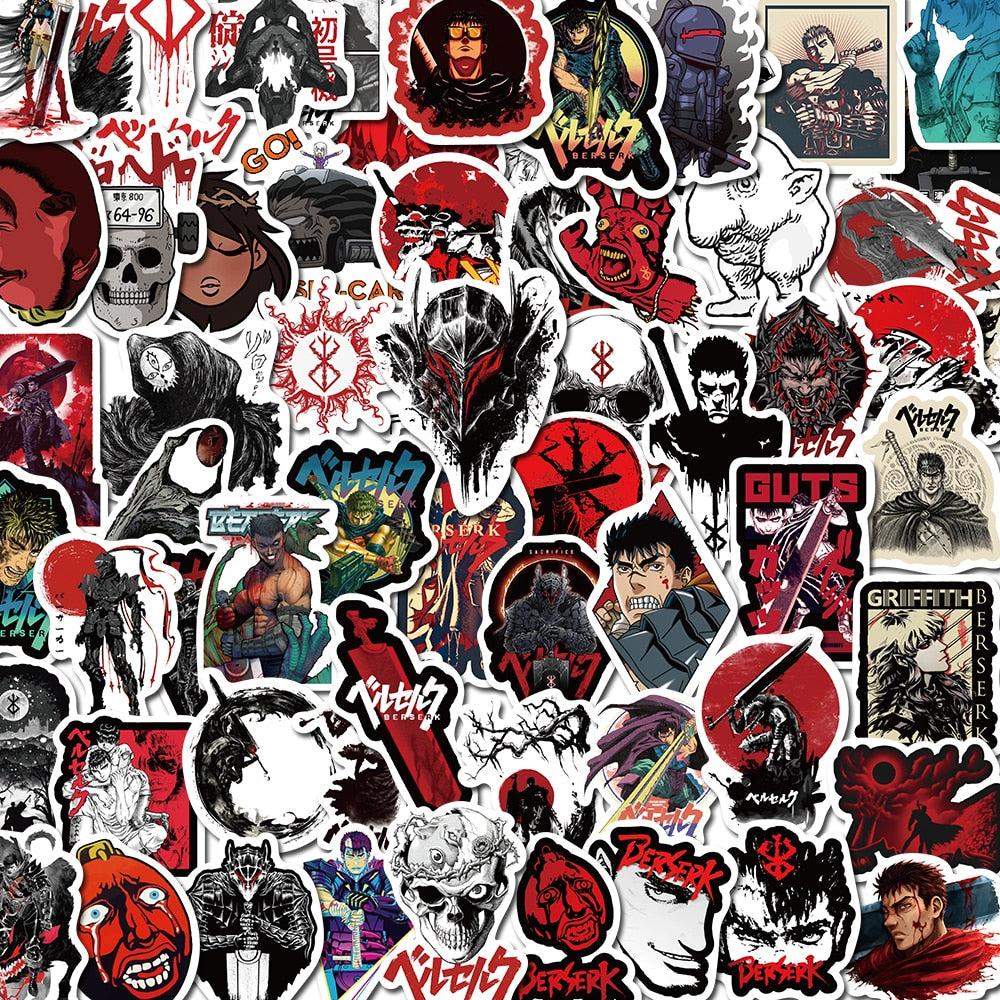 Anime Berserk Cartoon Sticker 50 pieces