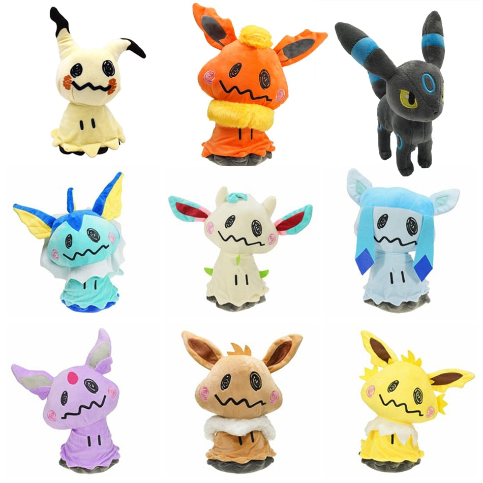 Pokemon Mimikyu Eevee Vaporeon Assorted Plush