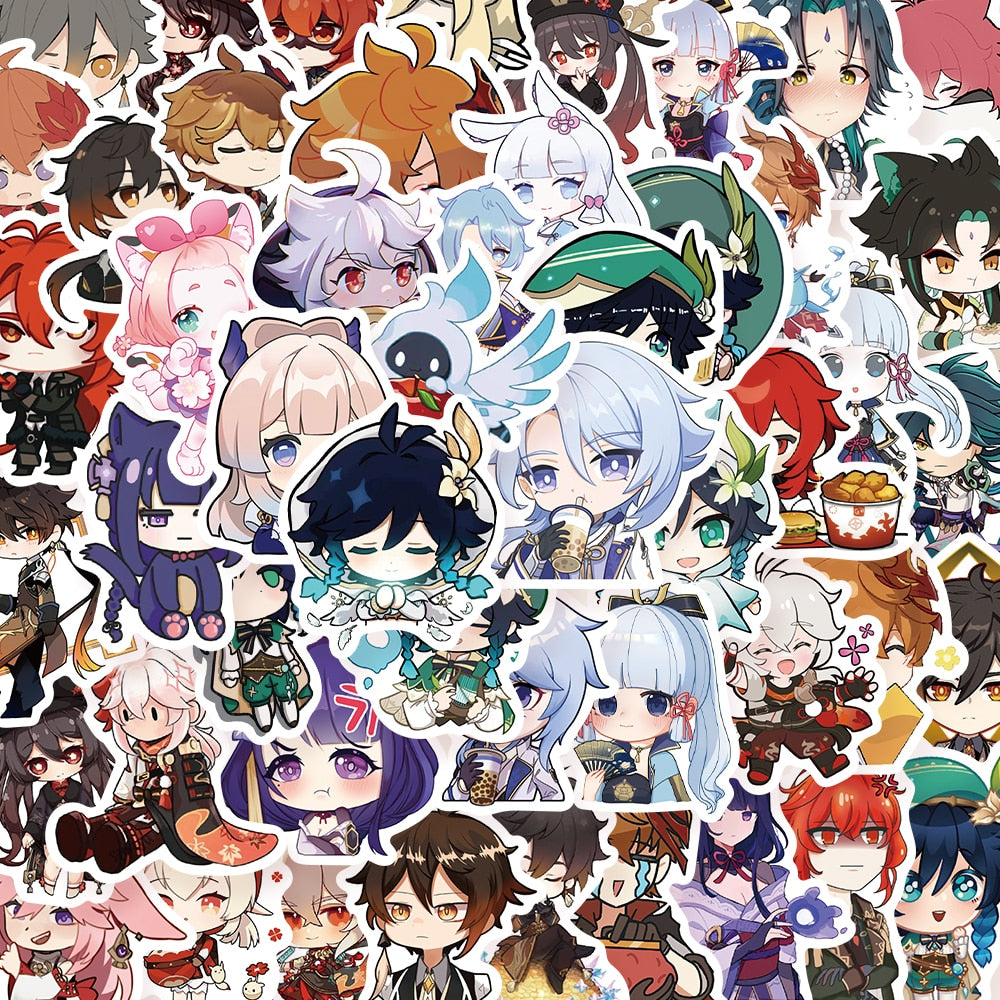 Anime Game Genshin Impact Stickers