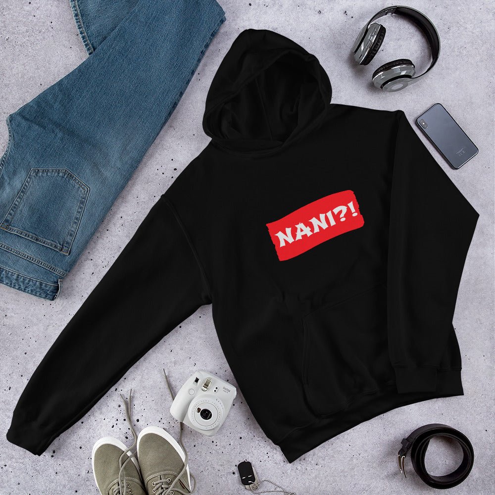 Black Hoodie with NANI?! phrase