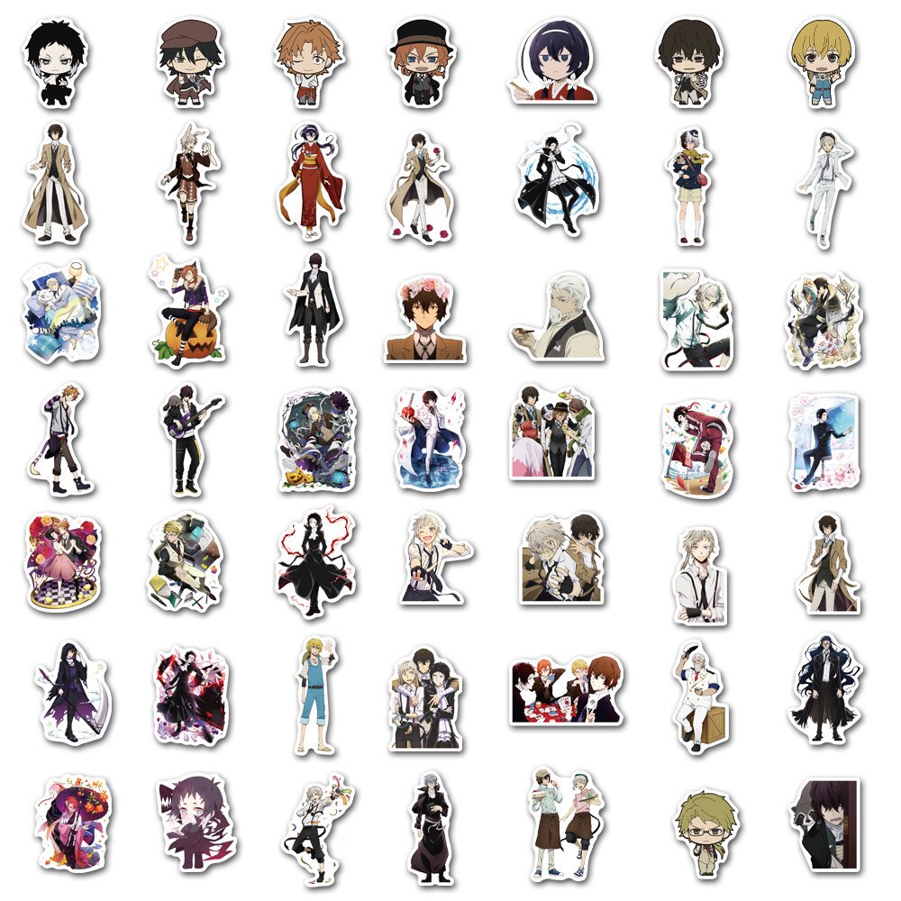 Anime Stickers Bungou Stray Dogs 10/20/50/100Pcs