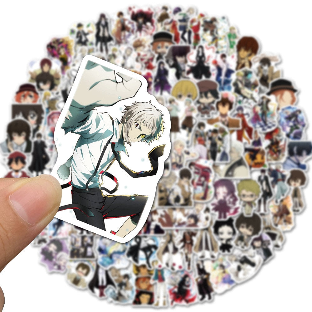 Anime Stickers Bungou Stray Dogs 10/20/50/100Pcs