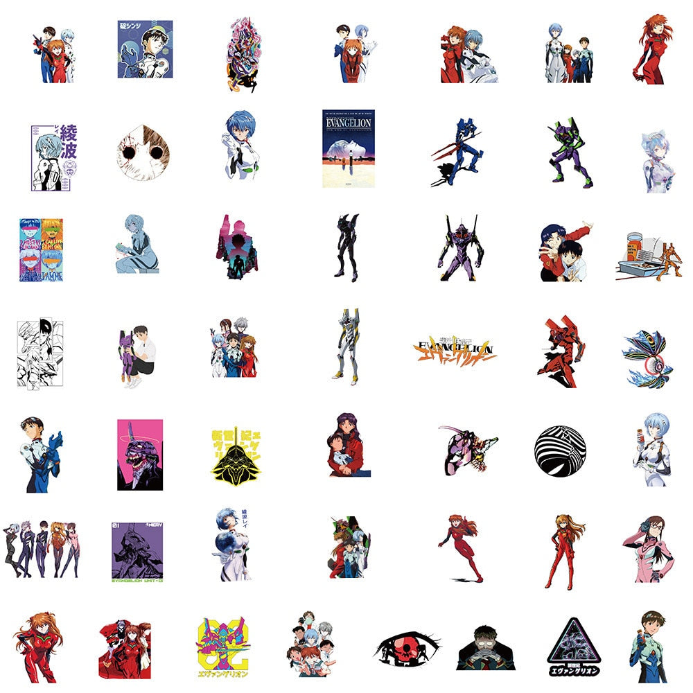 Anime Evangelion Decal Laptop Stickers