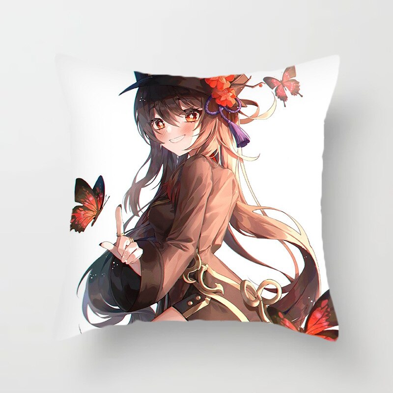 Genshin Impact Square Pillow Case  Cover