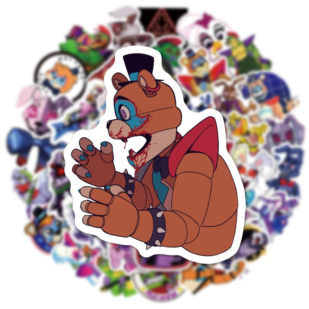 Fnaf Security Breach Stickers 10/30/50 Pieces