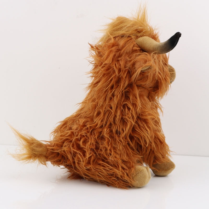 Simulation Highland Cow Plush Animal Stuffed