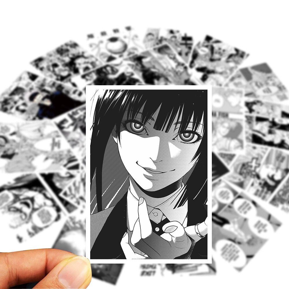 Black And White Anime Posters Demon Slayer Waterproof Stickers
