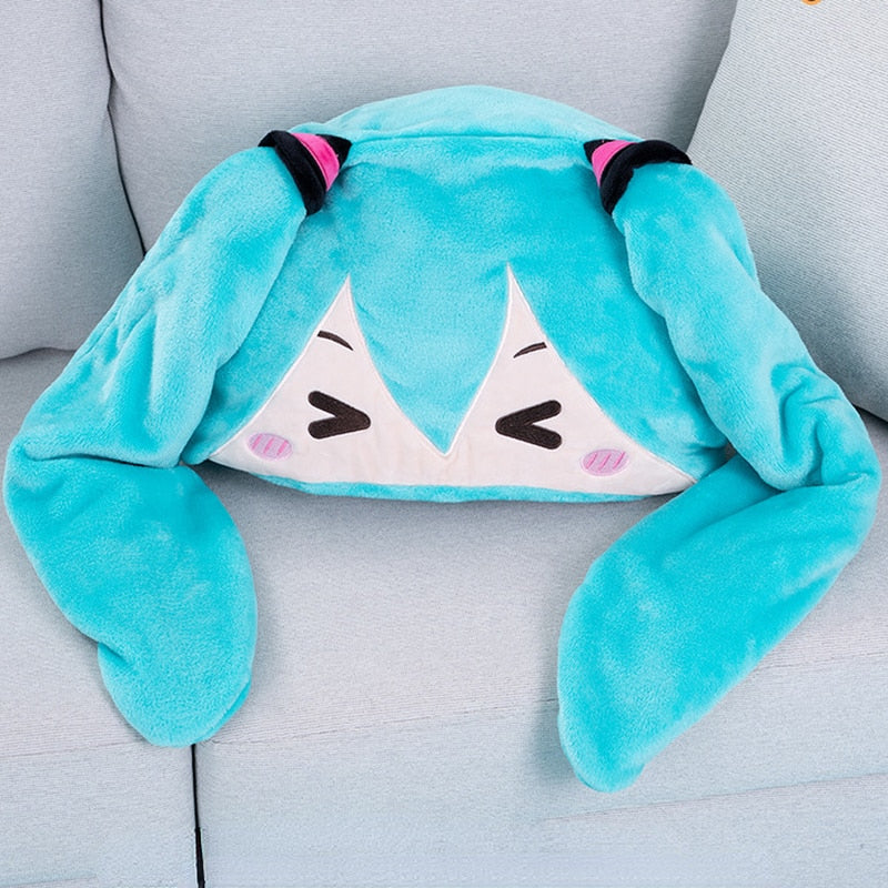 Anime Hatsune Miku Kawaii Hooded Blanket