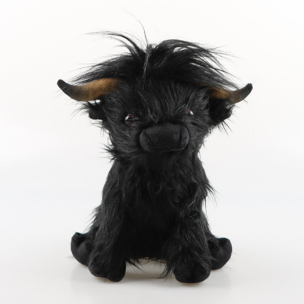 Simulation Highland Cow Plush Animal Stuffed