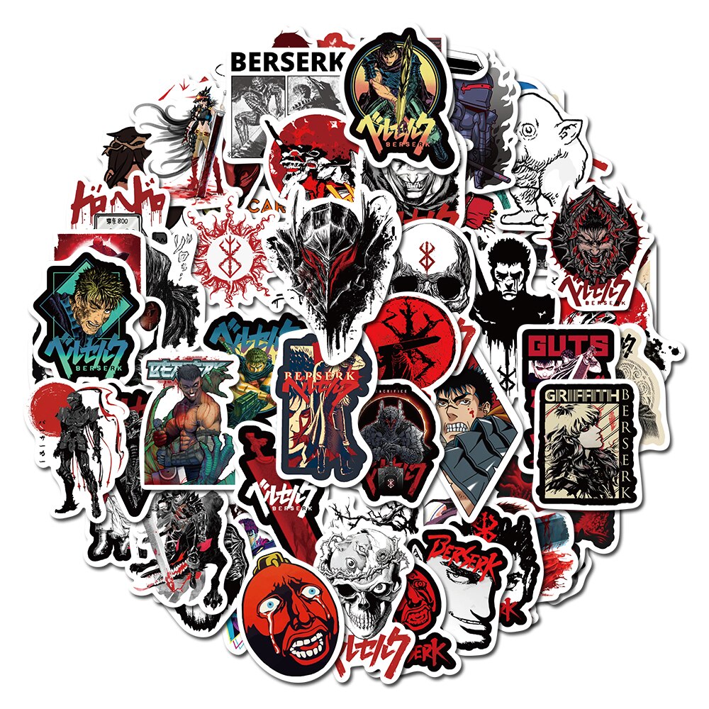 Anime Berserk Cartoon Sticker 50 pieces