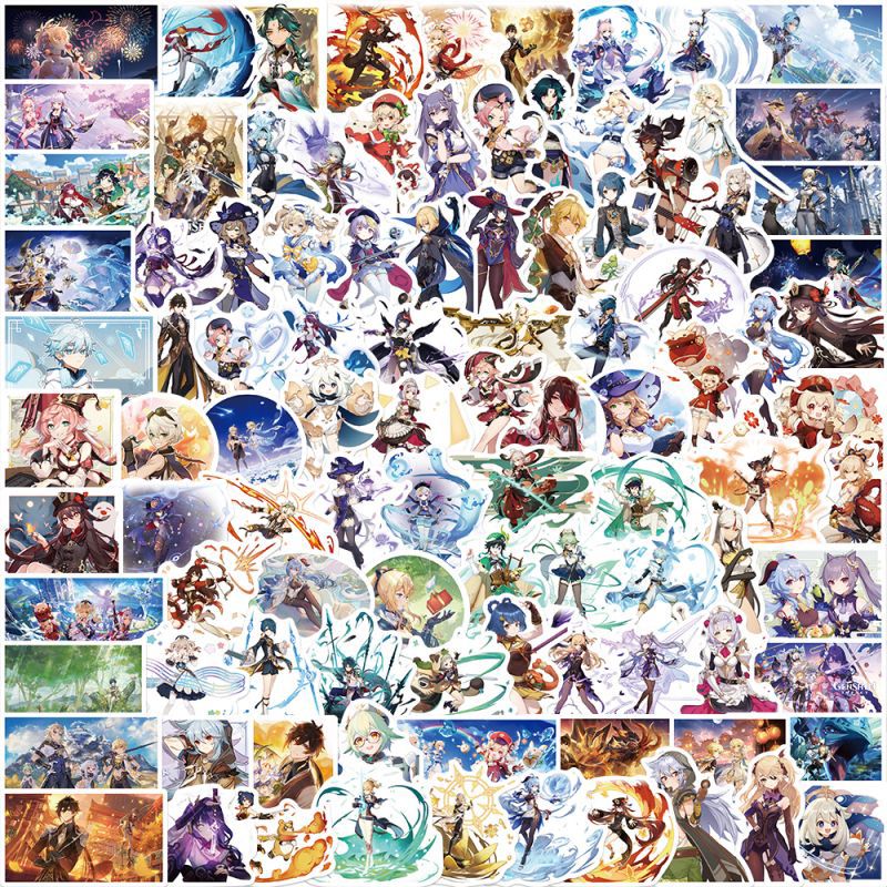 Genshin Impact Stickers 500 Sticker Roll