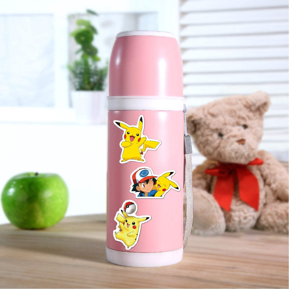 Pokemon Kawaii Pikachu Skateboard Bicycle Waterproof Stickers