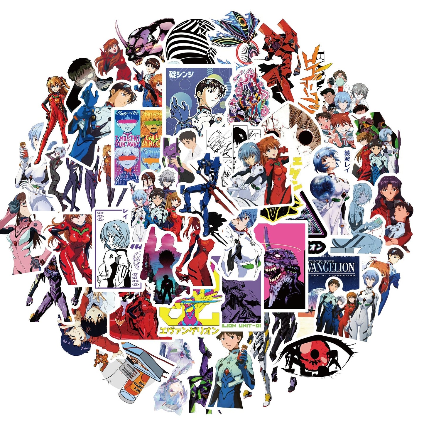 Anime Evangelion Decal Laptop Stickers