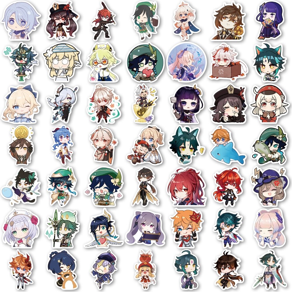 Genshin Impact Stickers 500 Sticker Roll