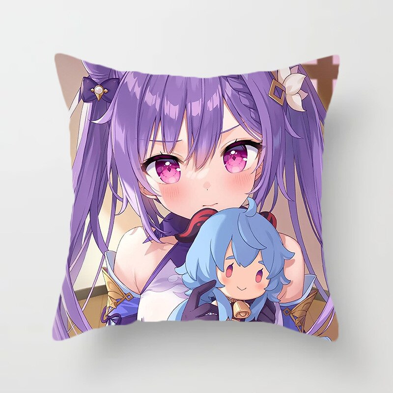 Genshin Impact Square Pillow Case  Cover